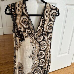 VRG GRL Vintage Lover Bias Cut Mini Dress Azalea Lace Trim